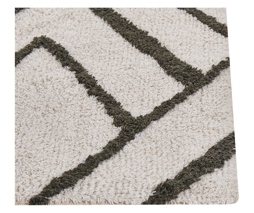 Szőnyeg YESILKOY Sötétzöld 160 x 230 cm Pamut - 6