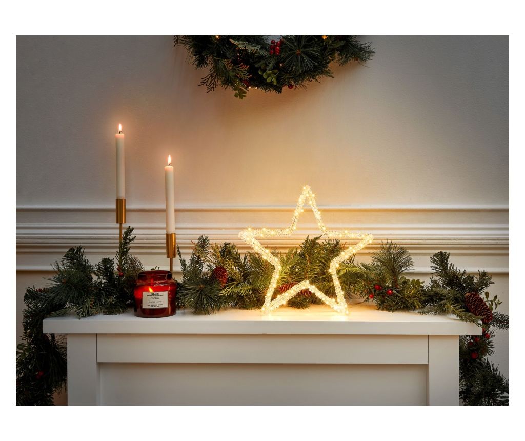 Kültéri dekoráció LED SIMO Csillag 31 cm Fehér - 1