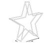 Kültéri dekoráció LED SIMO Csillag 31 cm Fehér thumbnail 3