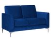 Kanapé 2 személyes FENES Bársony Tengerészkék thumbnail 4