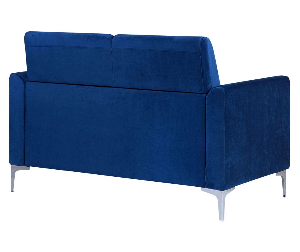 Kanapé 2 személyes FENES Bársony Tengerészkék - 5
