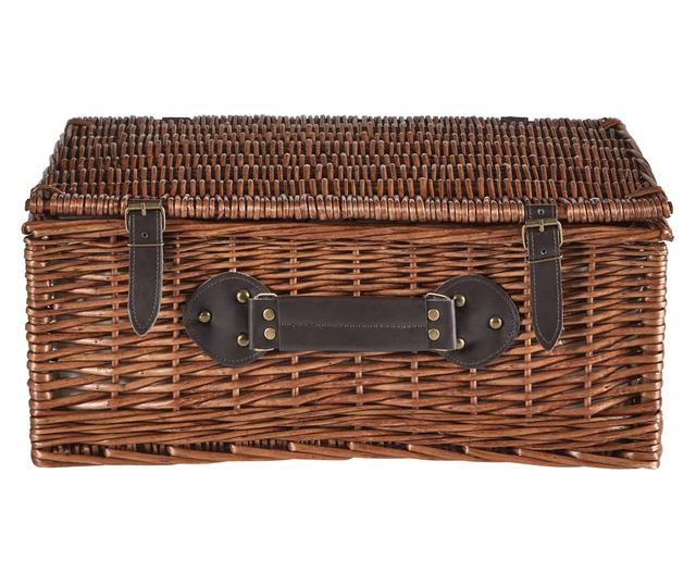 PRUNEAU Wicker Brown Picnic Basket