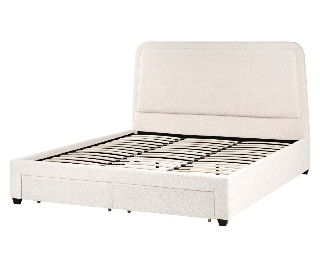 Ágy fiókokkal Buklé SARDENT 180 x 200 cm Törtfehér - 6