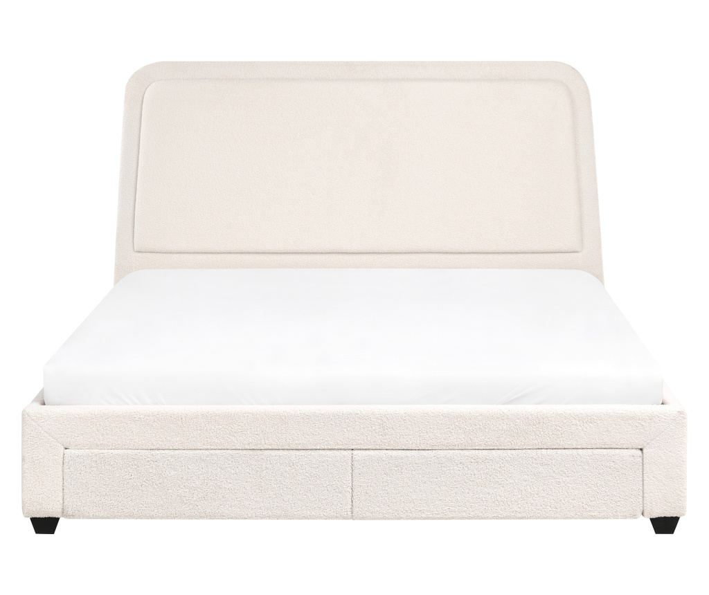 Ágy fiókokkal Buklé SARDENT 180 x 200 cm Törtfehér - 7