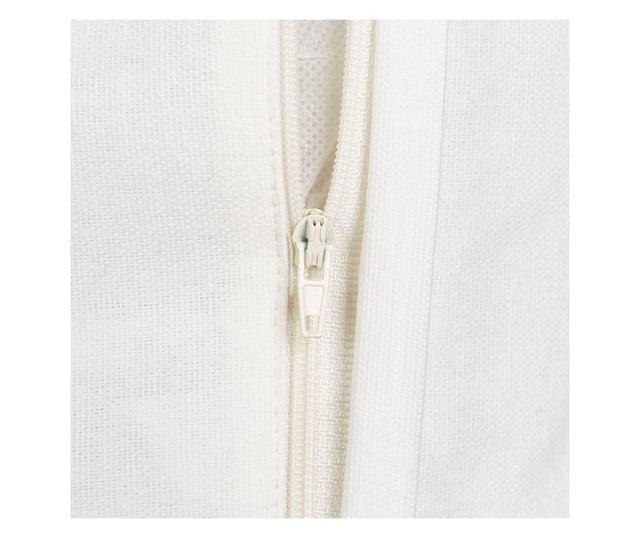 PSILOTALES Set of 2 Beige Floral Print Cotton Decorative Pillows 45 x 45 cm