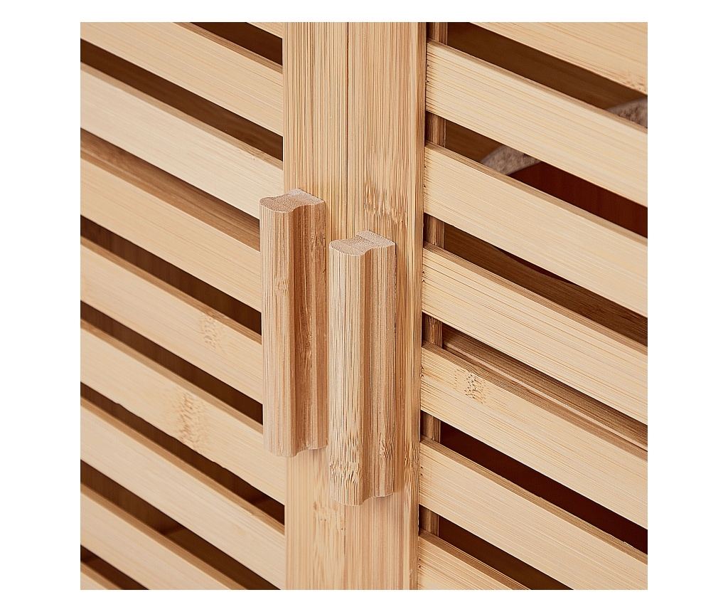 Mosdószekrény MISSOULA Bambusz 60 cm Világosbarna - 7