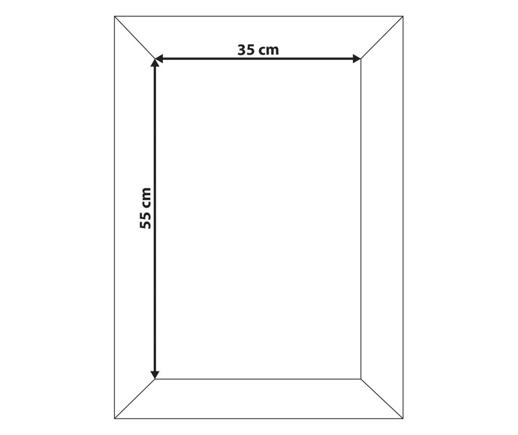 Falitükör LAUTREC 50 cm 70 cm Bársony Tengerészkék - 3