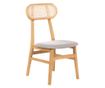 Étkezőszék kétdarabos szettben FALLON Keményfa Világosbarna thumbnail 2