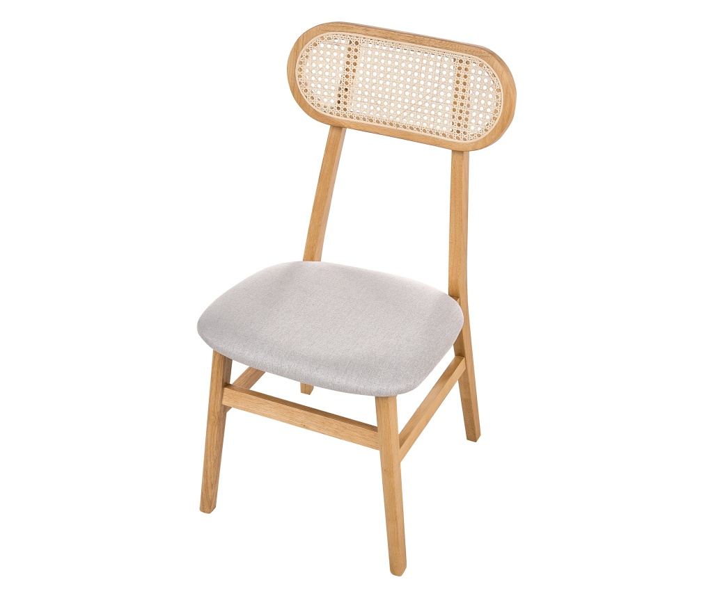 Étkezőszék kétdarabos szettben FALLON Keményfa Világosbarna - 7