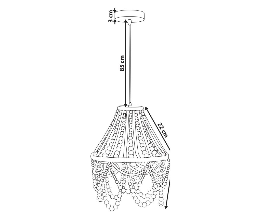 Csillár MENIK Keményfa Világosbarna - 3