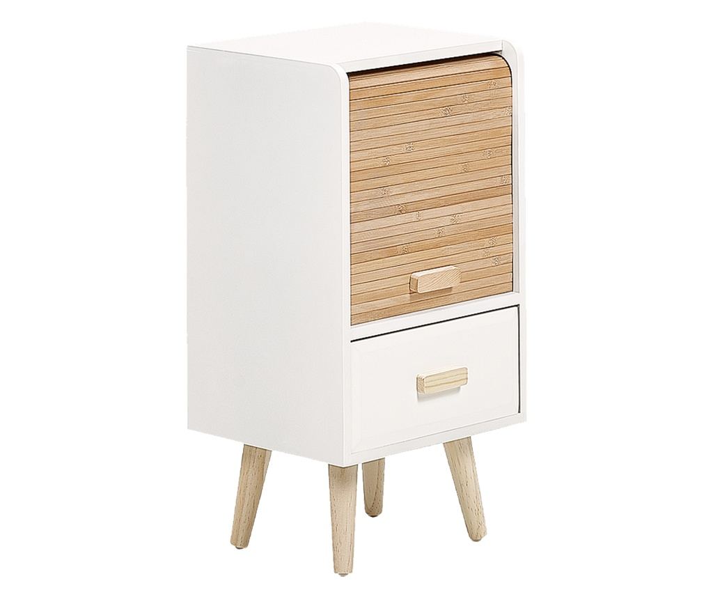 Egyfiókos éjjeliszekrény NESIKA Fehér - 2