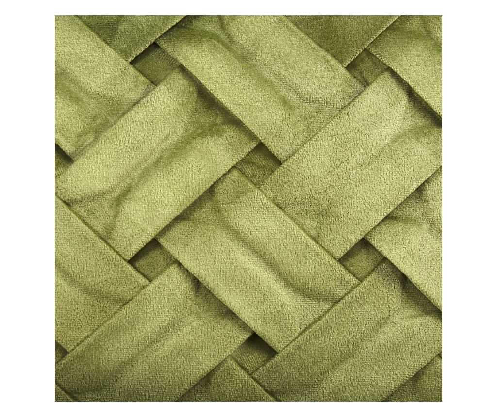 2 db díszpárna NARCISSUS Bársony 43 x 43 cm Zöld Geometrikus mintás - 7