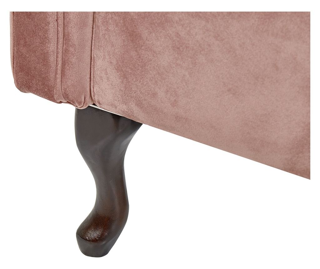 Bal oldali dívány LATTES Bársony Rózsaszín - 7