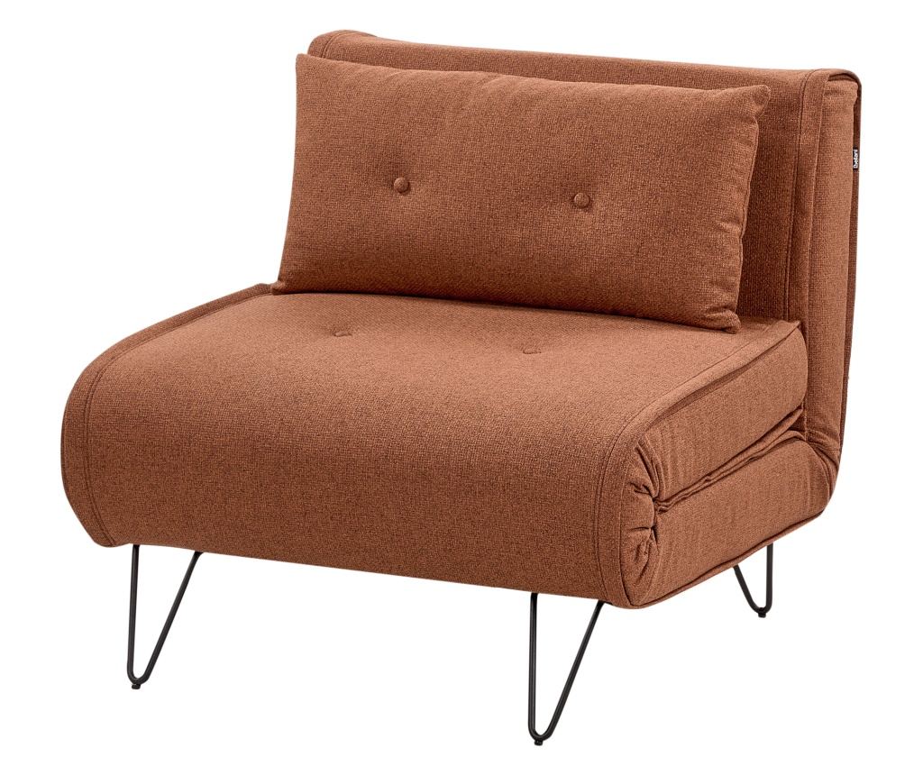 Egyszemélyes kanapéágy VESTFOLD Narancssárga - 4