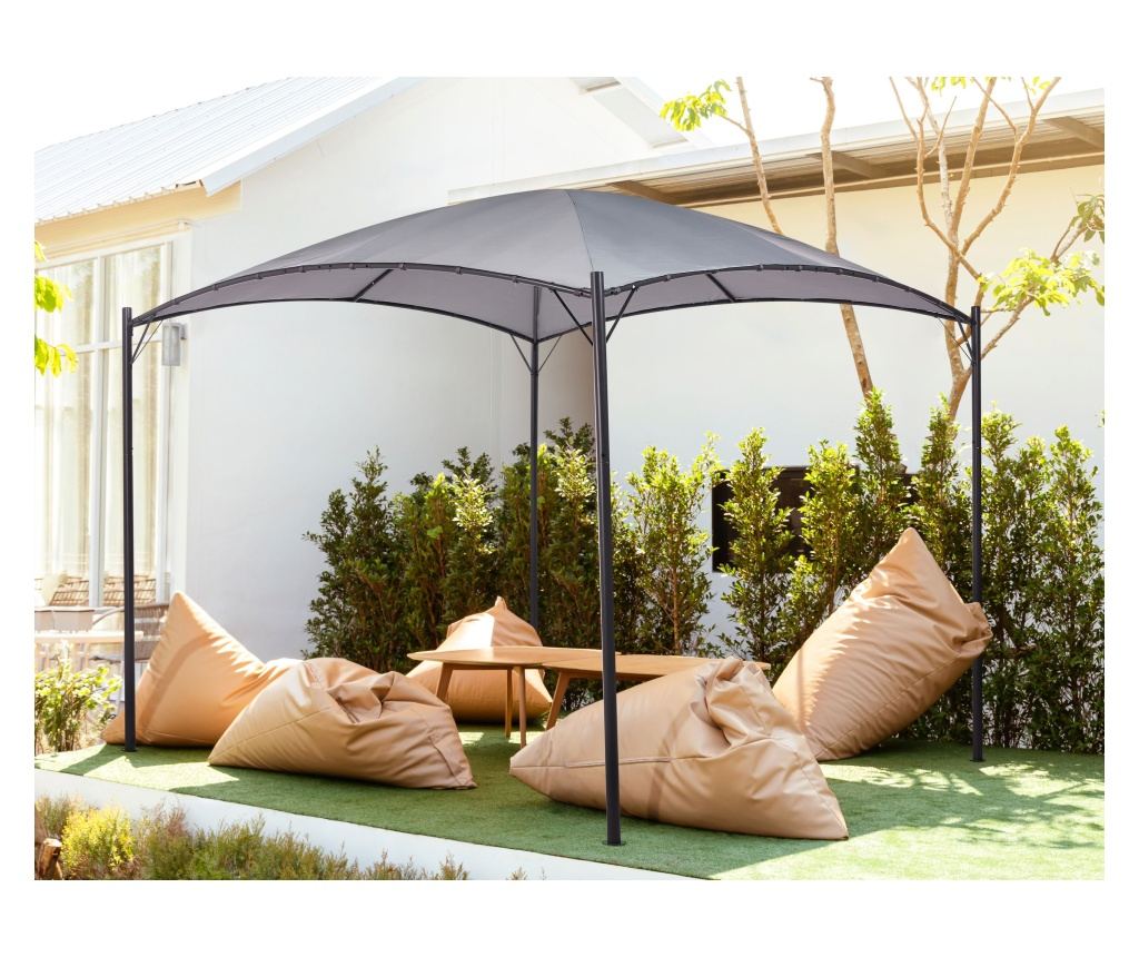 Pavilon VOMERO Fém 305 cm 305 cm Szürke - 1
