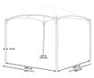 Pavilon VOMERO Fém 305 cm 305 cm Szürke thumbnail 3