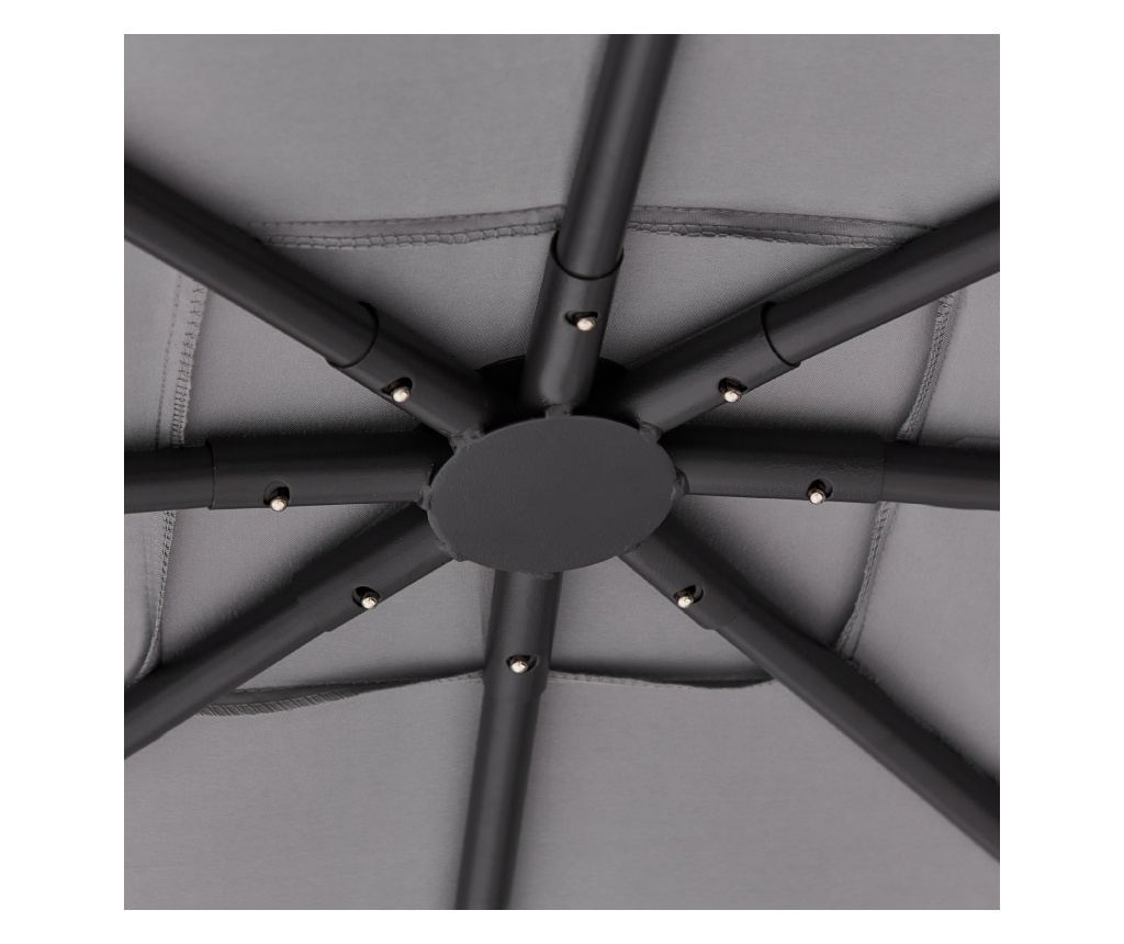 Pavilon VOMERO Fém 305 cm 305 cm Szürke - 6
