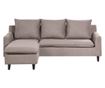 ELVENES 3-Seater Corner Sofa Taupe Right