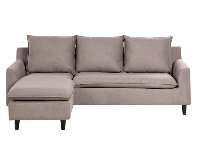 ELVENES 3-Seater Corner Sofa Taupe Right