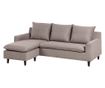 ELVENES 3-Seater Corner Sofa Taupe Right