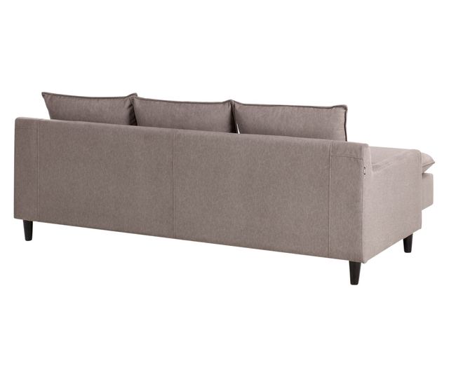ELVENES 3-Seater Corner Sofa Taupe Right
