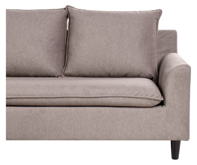 ELVENES 3-Seater Corner Sofa Taupe Right