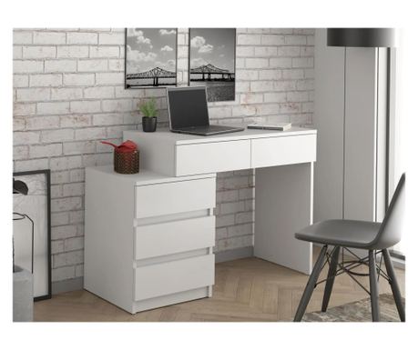 Kompaktna pisalna miza Gamma T1 s 5 predali, 90x47x78 cm, leva/desna montaža
