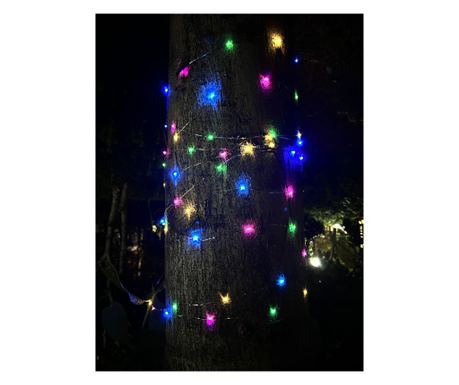 Linear Light Garland, 100 LED lampica, 990 cm, solarno napajanje, višebojna