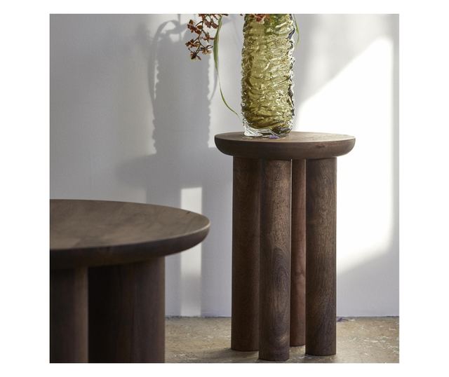 Помощна масичка Helin кафява 32 см