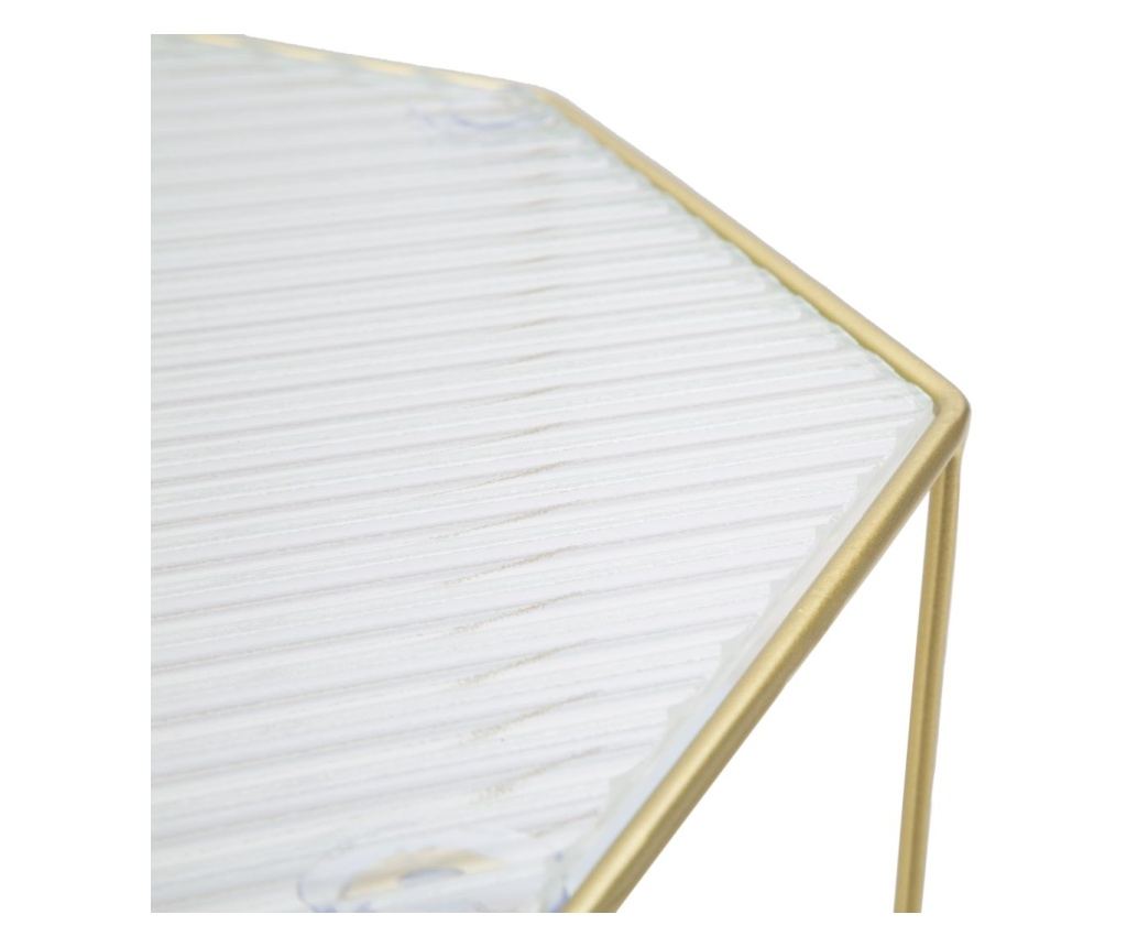 Stolić za kavu Glassy Gold 37 cm (2 kom) - 3