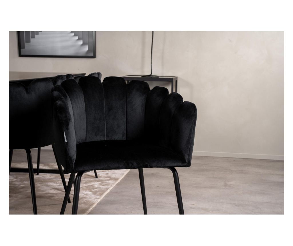 Blagovaonska stolica Limhamn crna 61 cm - 8