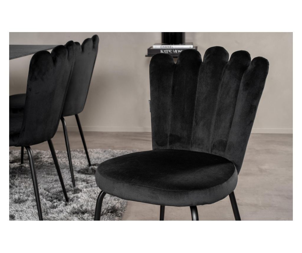 Blagovaonska stolica Limhamn crna 45 cm - 5