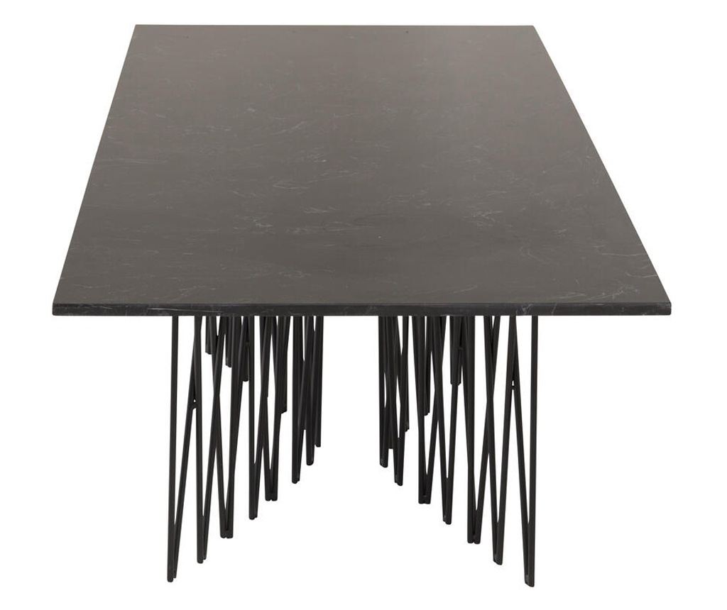 Stolić za kavu Stone mramor crni i crni 140 cm - 3