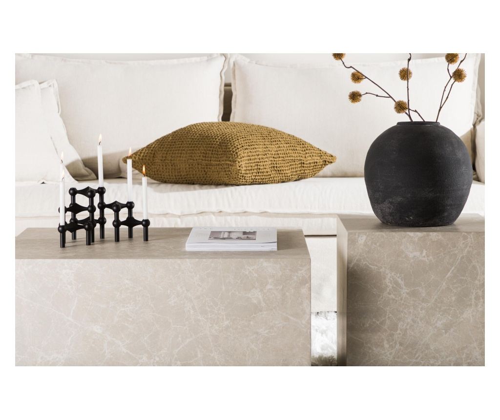 Stolić za kavu York mramorno sivi 60 cm - 8