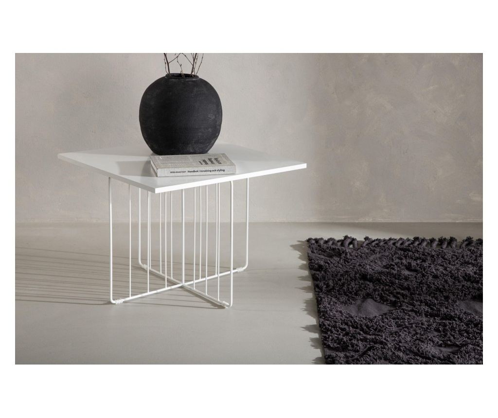 Stolić za kavu Dayton bijeli 60 cm - 3
