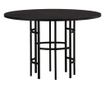 Blagovaonski stol Copenhagen Crni 115 cm thumbnail 1