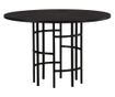 Blagovaonski stol Copenhagen Crni 115 cm thumbnail 2