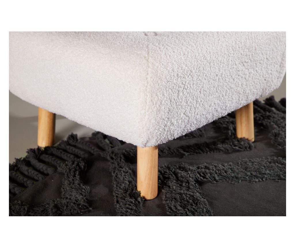 Puf Salina Bijeli & Hrast 60 cm - 6
