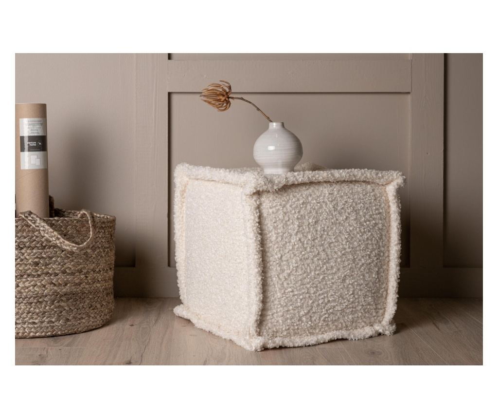 Puf Castine Krem i Bež 40 cm - 3