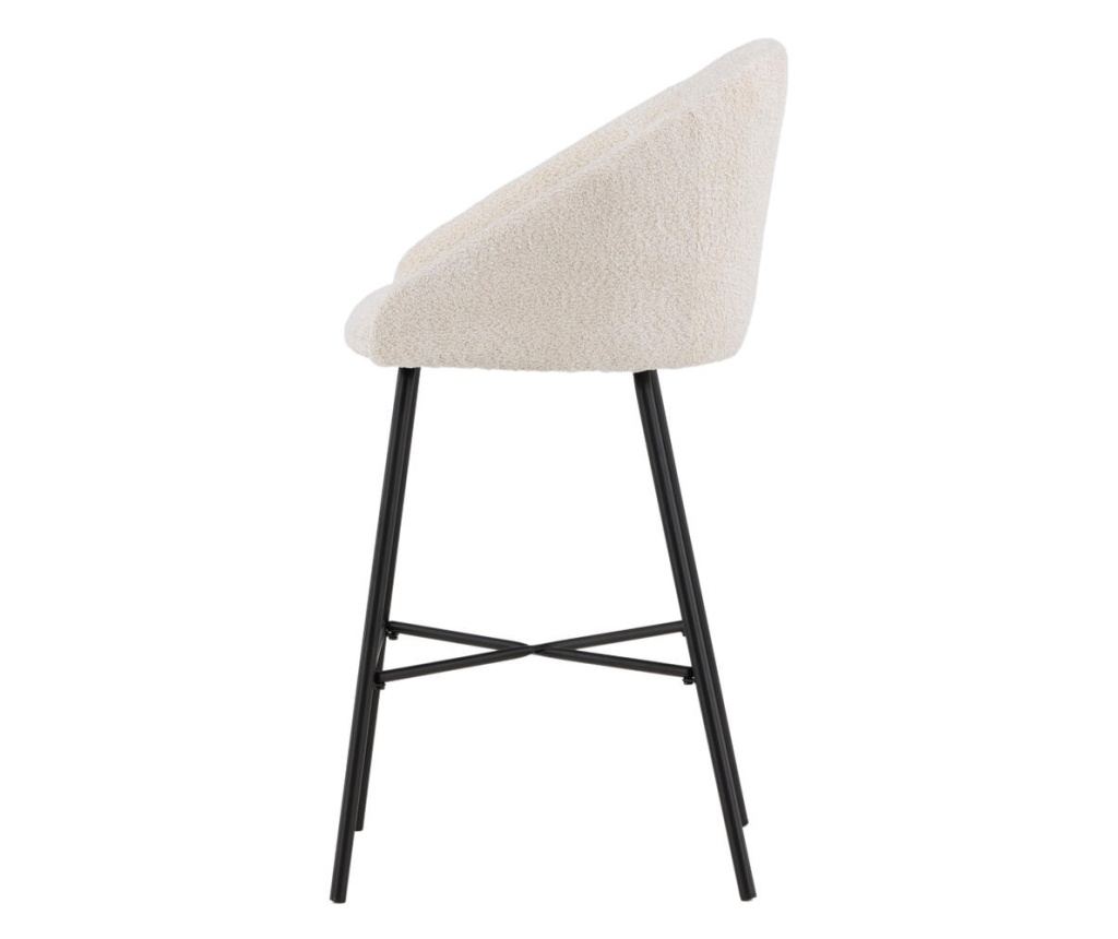 Barska stolica Velvet bež & crna 59 cm - 3