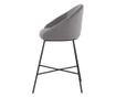 Barska stolica Velvet siva i crna 59 cm thumbnail 3