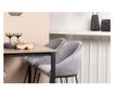 Barska stolica Velvet siva i crna 59 cm thumbnail 4