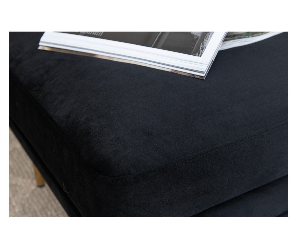 Tabure Ottoman Boom Crno & Zlatno 90 cm - 15