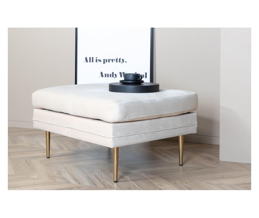 Tabure Boom Bež & Zlatni 90 cm - 5