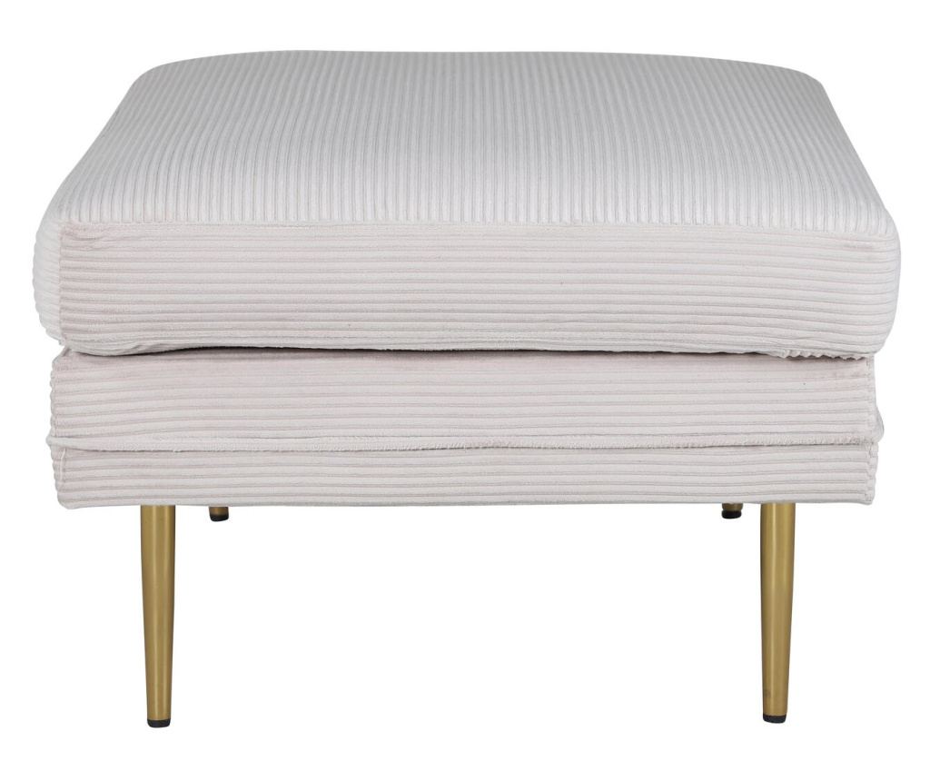 Tabure Ottoman Boom Creme & Gold 90 cm - 3