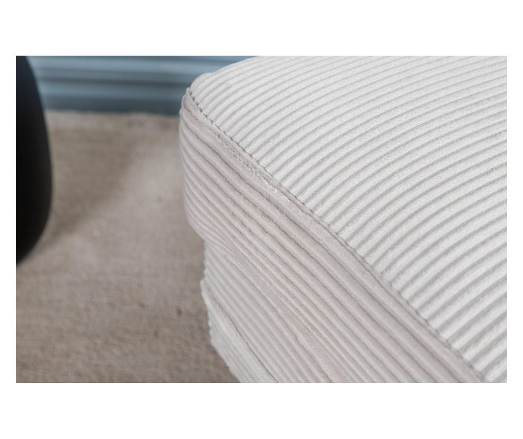 Tabure Ottoman Boom Creme & Gold 90 cm - 10