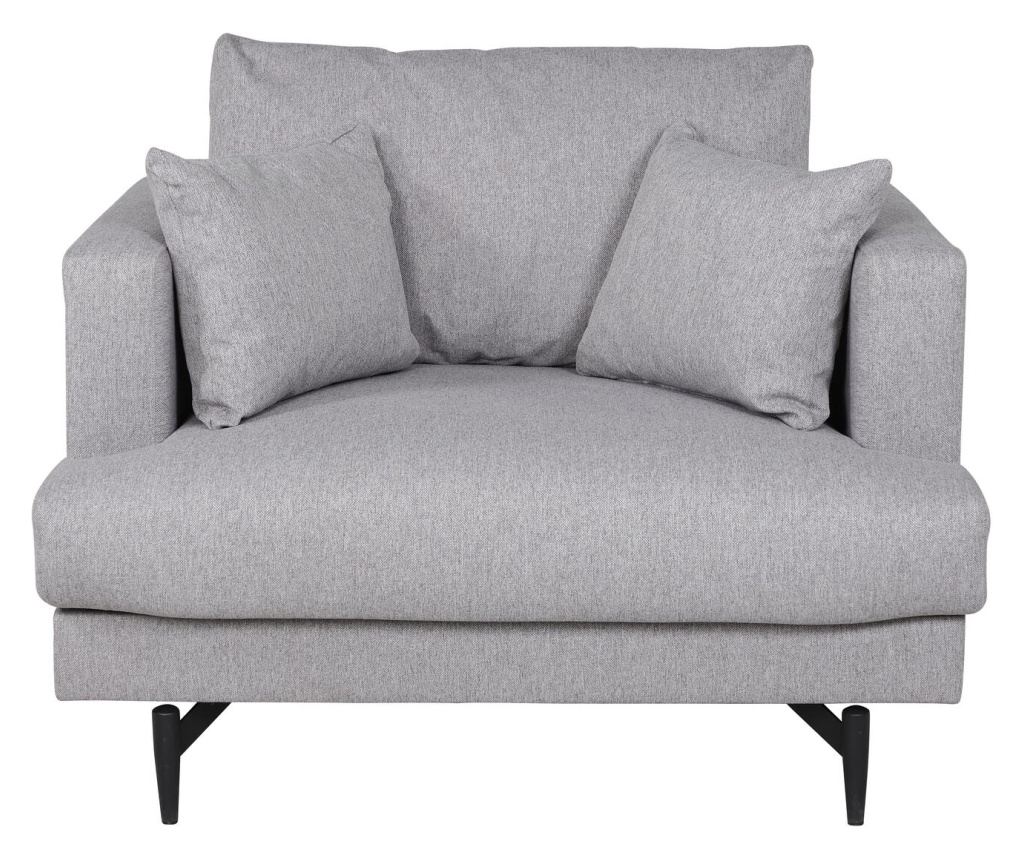 Fotelja Sofia Siva i Crna 104 cm - 2