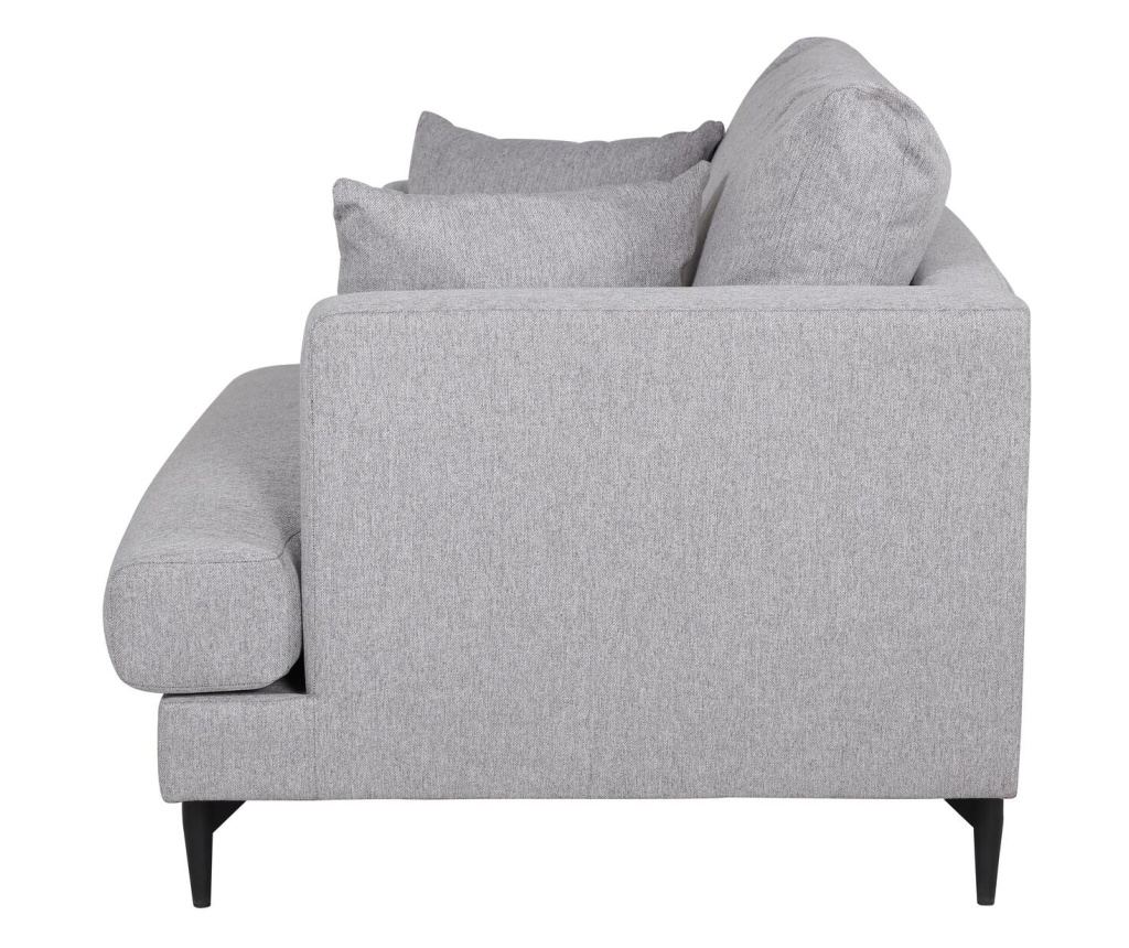 Fotelja Sofia Siva i Crna 104 cm - 3