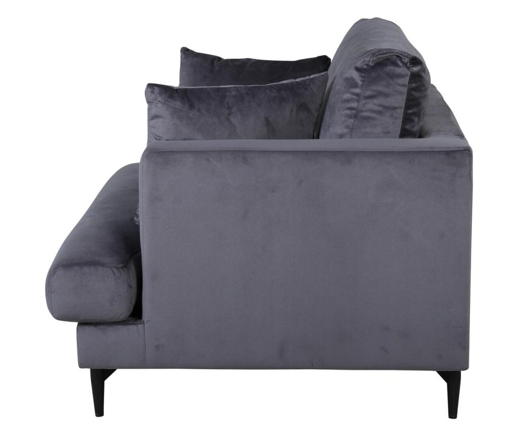 Fotelja Sofia Tamno siva i crna 104 cm - 3