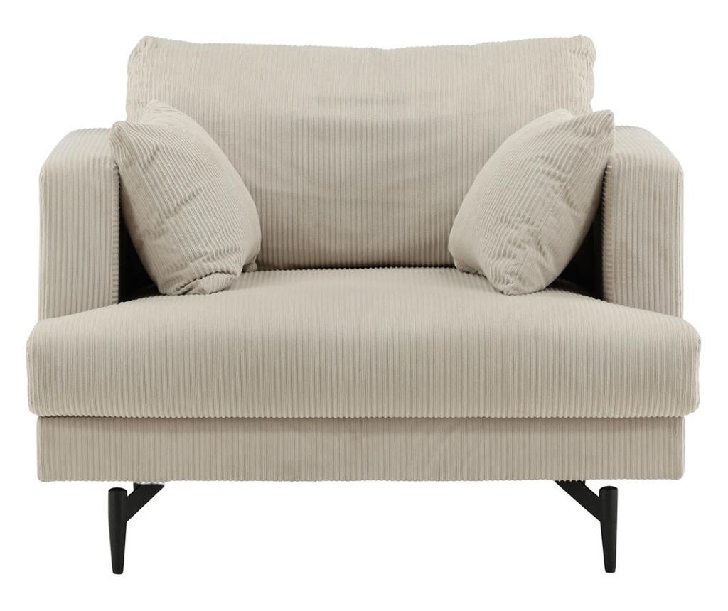 Fotelja Sofia Bež & Crna 104 cm - 2